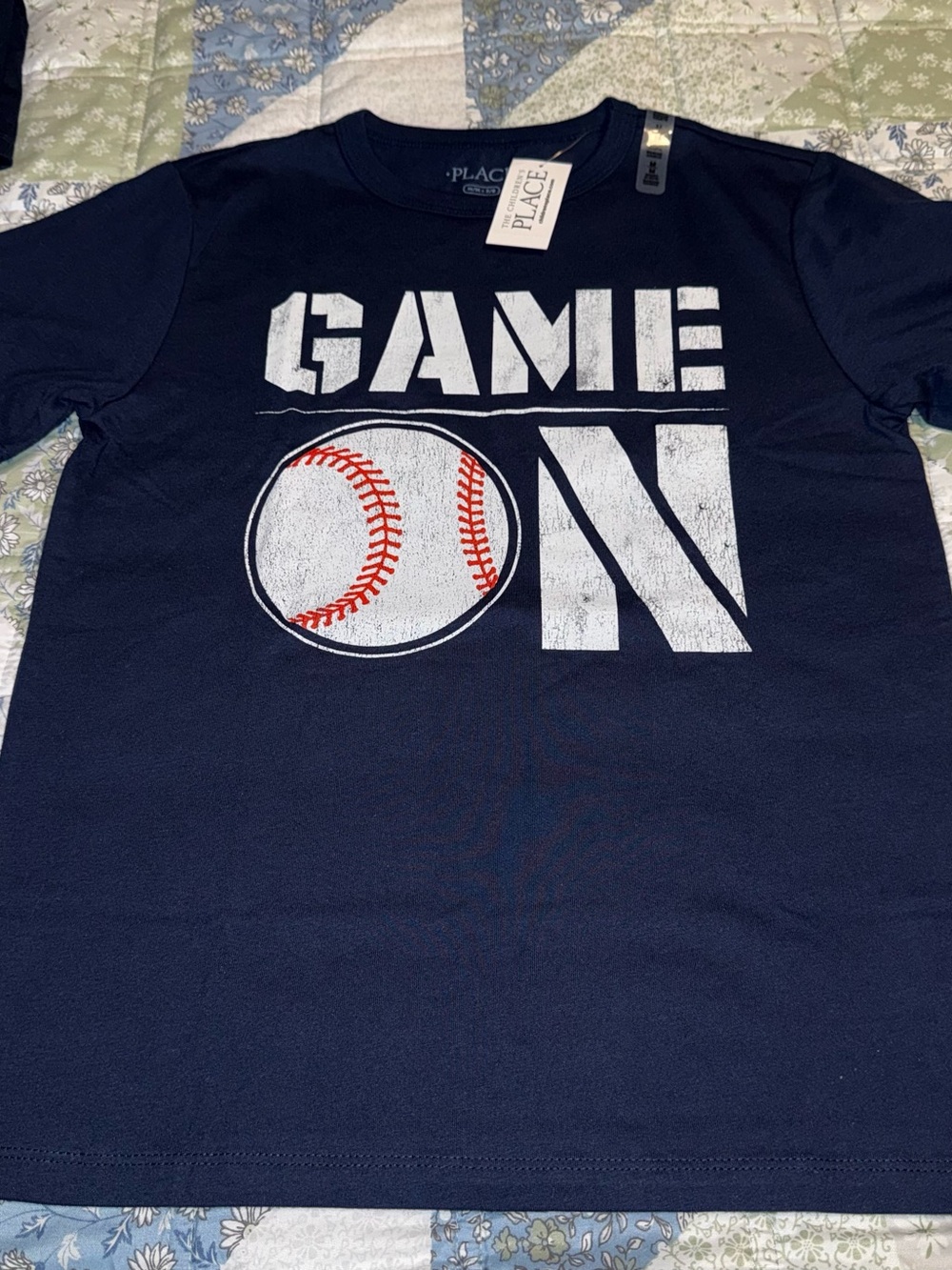 The Children’s Place Boys Size M 7 8 New NWT Game On Baseball Game On Shirt